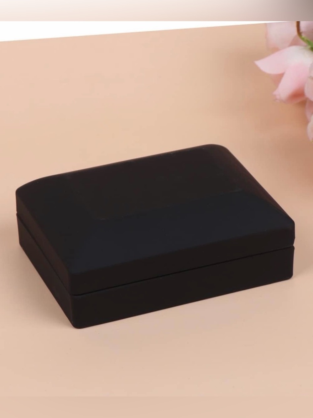 Jewelry box LED Lighted Black Velvet - Picture 4 of 4